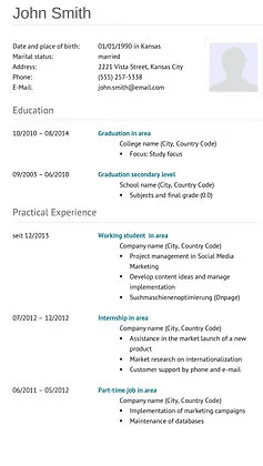 FREE CV Design 14 - Appliceasy